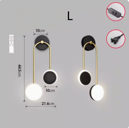 Wall Lamp, Bedside Lamp, Free Wiring Aisle Lamp