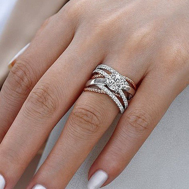 Rose Gold Separated Ring