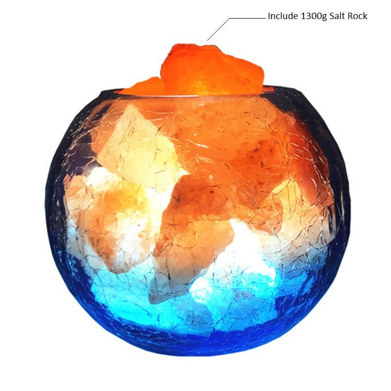 Crystal salt lamp negative ion lamp