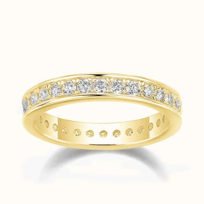 Women's Full Diamond Ring With Shiny Fashion