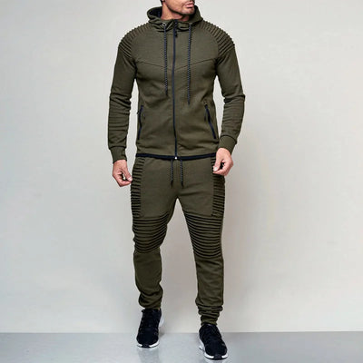 Ensemble de survêtement de course 2 pièces pour homme, sweat-shirt de sport, vêtements de sport, costume d'entraînement, vêtements de sport en plein air 