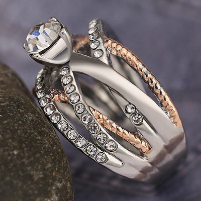 Rose Gold Separated Ring