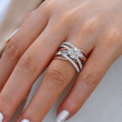 Rose Gold Separated Ring