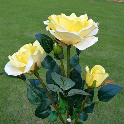 white rose lantern 3LED white romantic rose lantern