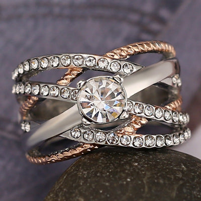 Rose Gold Separated Ring