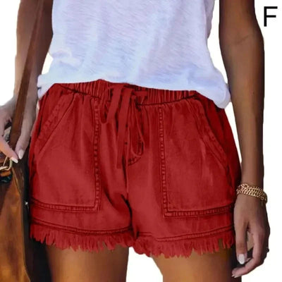 2023 neue Hohe Taille Elastische Taille Lässig Hohe Taille Schlank Shorts Jeans Sommer Frauen Lose Gerade Shorts Frauen Kleidung