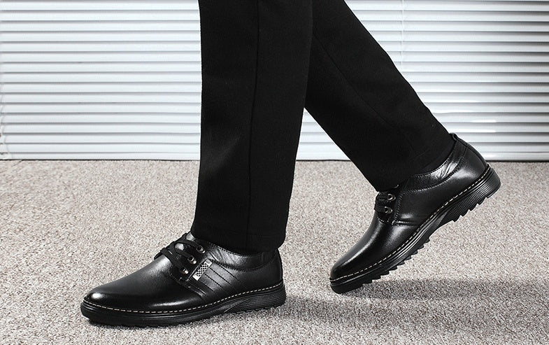 Die neuen Schuhe Schuhe fallen Herren Business Casual Schuhe Männer Schuhe Schuhe runden britischen Papa