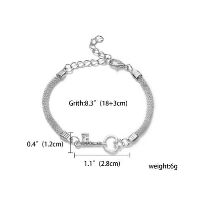 RINHOO 925 Jewelry Silver Color Bracelet s For Women Bracelet Fashion Wedding Banquet Bracelet S & Bangles Valentine''s Day Gift