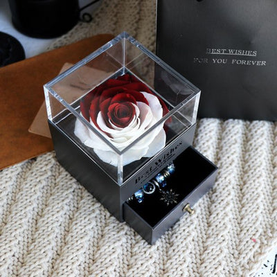 Tanabata Valentine's Day Preserved Flower Car Jewelry Box