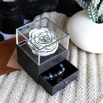 Tanabata Valentine's Day Preserved Flower Car Jewelry Box