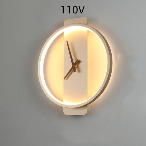 Lampe murale nordique pour chambre à coucher, lampe de chevet, lampe de modélisation d'horloge