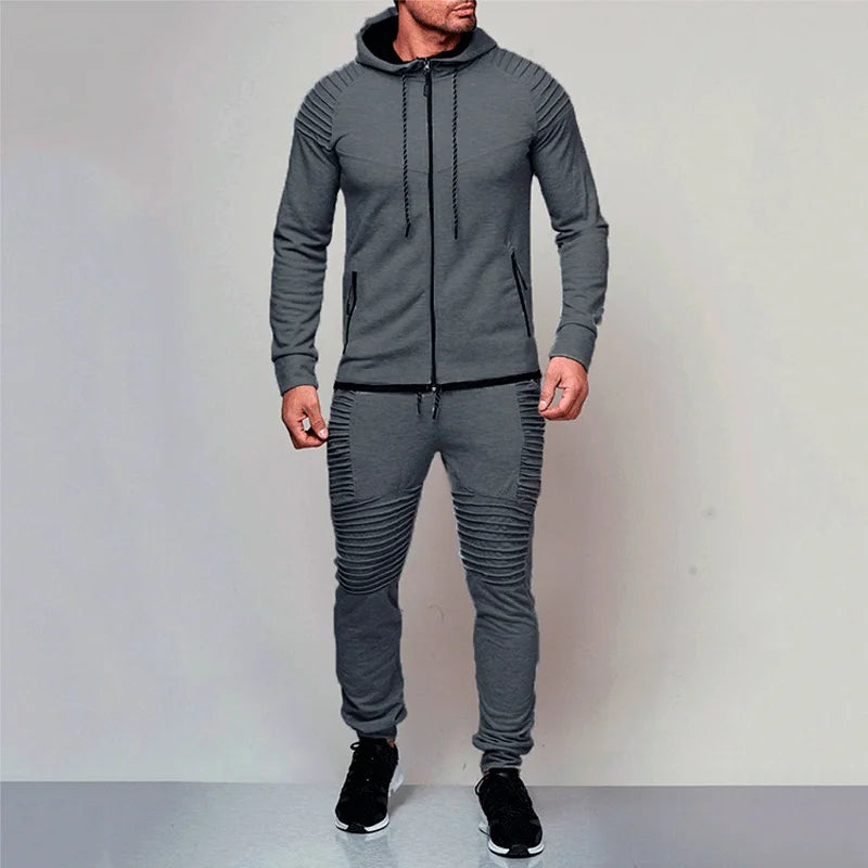 2 Pieces Autumn Running Tracksuit Men Sweatshirt Sports Set Gym Clothes Men Sport Suit Training Suit Sport Wear Outdoor