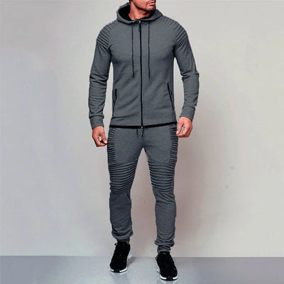 Ensemble de survêtement de course 2 pièces pour homme, sweat-shirt de sport, vêtements de sport, costume d'entraînement, vêtements de sport en plein air 