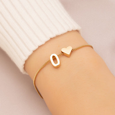 Bracelet Love Heart English Letter Personality Ornament Simple