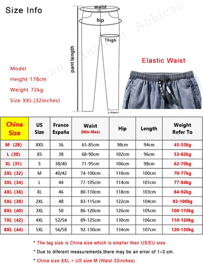 Printemps Été Noir Bleu Cargo Jeans Hommes Streetwear Denim Jogger Pantalon Hommes Baggy Harem Jean Pantalon grande taille 6XL 7XL 8XL