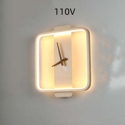 Lampe murale nordique pour chambre à coucher, lampe de chevet, lampe de modélisation d'horloge