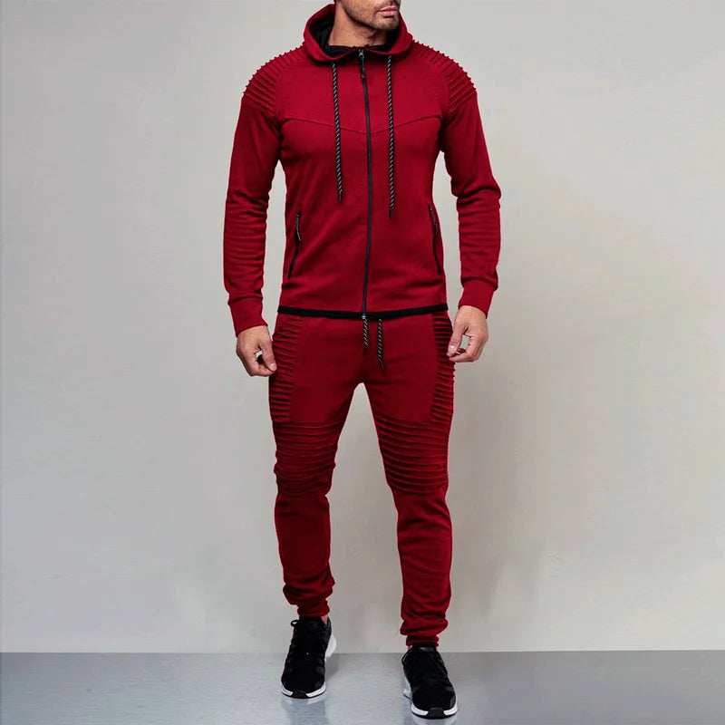 2 Pieces Autumn Running Tracksuit Men Sweatshirt Sports Set Gym Clothes Men Sport Suit Training Suit Sport Wear Outdoor