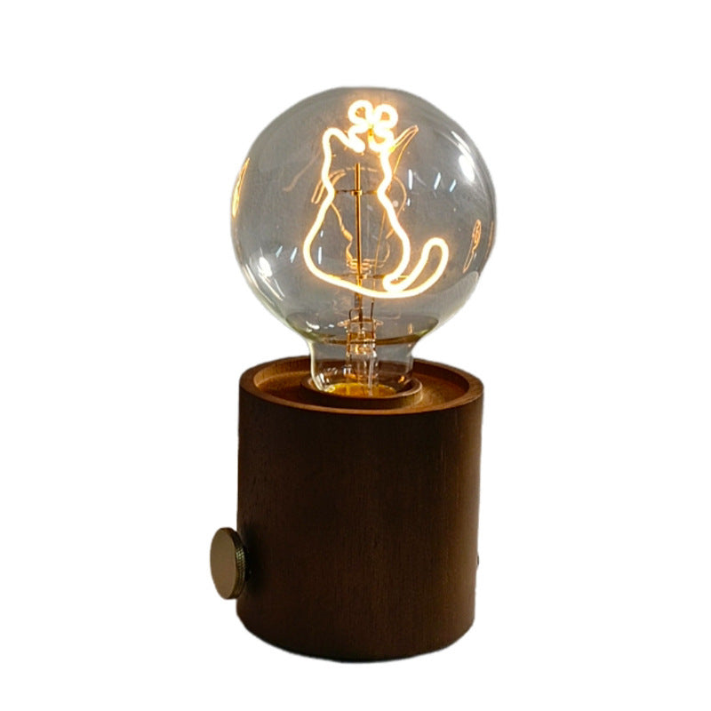 Cat Lamp Bedroom Bedside Lamp Creative Portable Rechargeable Table Lamp