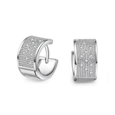 Heißer Verkauf 925 Silber Nadel Ohrringe Micro Intarsien AAA Reihe CZ Zirkon Stud Ohrringe für Frauen Schmuck Geschenk Pendientes Großhandel 