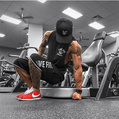 Men Bodybuilding Tank Tops Gym Workout Fitness Cotton Sleeveless Shirt Running Clothes Stringer Singlet Male Summer Casual Vest