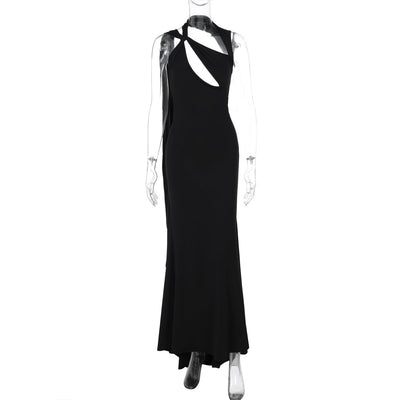 Women's Clothing Fashion Hollowed-out Tied Dress